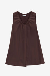 Womens Brown Babydoll Tank Mini Dress | CicyBell