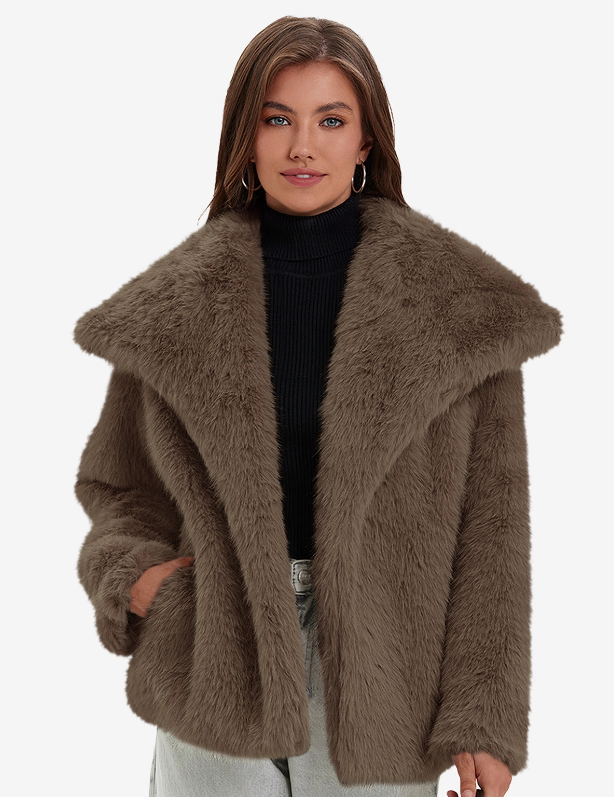 Cicy Bell Women's Faux Fur Coat1