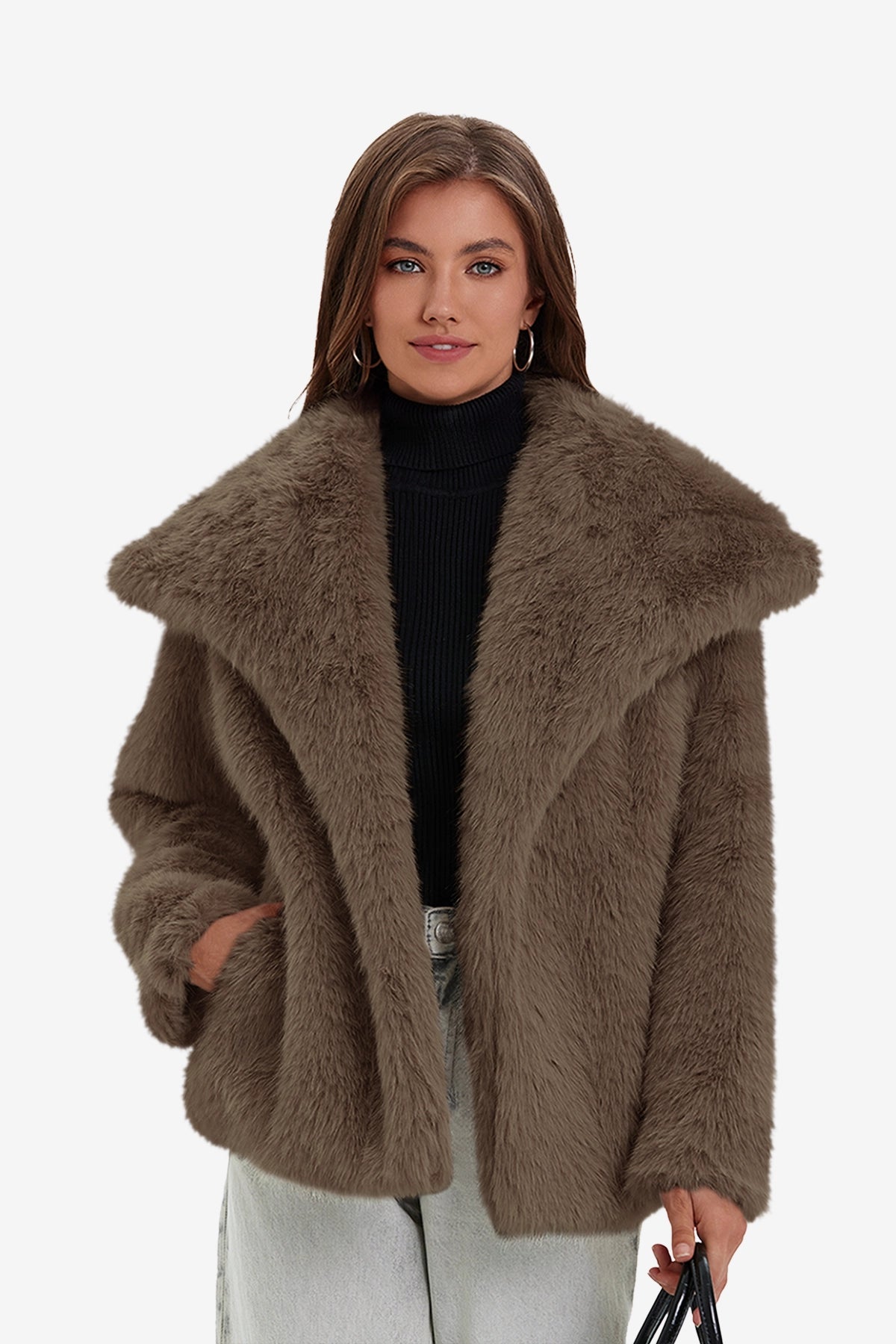 Cicy Bell Women's Faux Fur Coat1