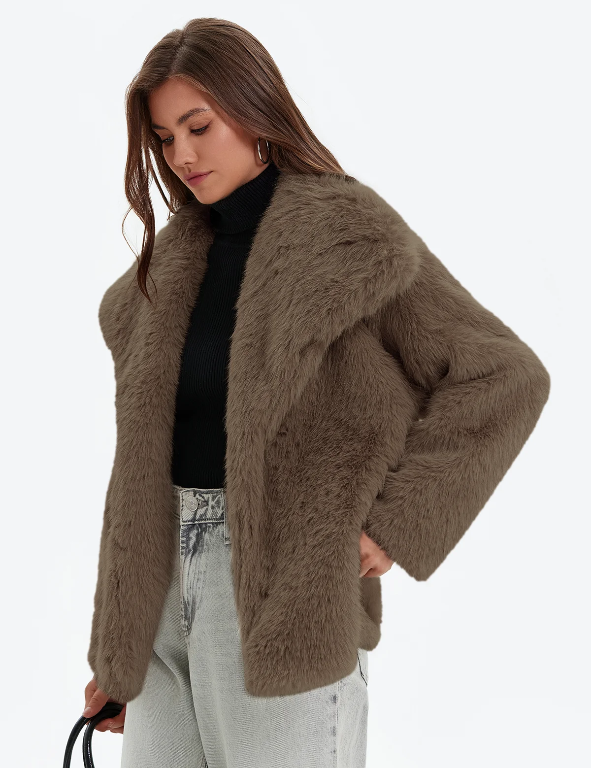Cicy Bell Women's Faux Fur Coat2