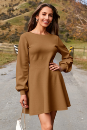 Cicy Bell Women's Puff Sleeve Sweater Dress2