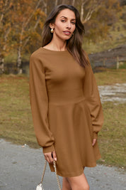 Cicy Bell Women's Puff Sleeve Sweater Dress3