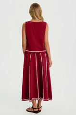 Womens Burgundy Summer 2 Piece Outfits | CicyBell