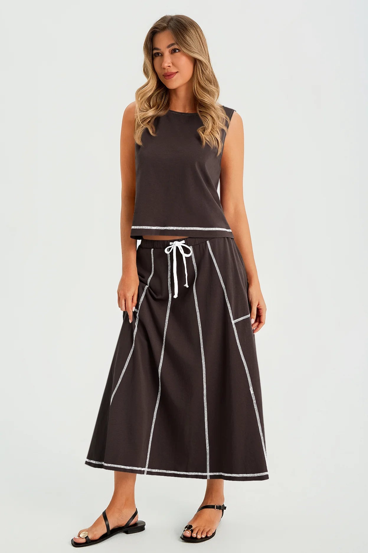 Womens Coffee Summer 2 Piece Outfits | CicyBell