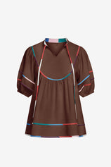 Womens Coffee Summer Babydoll Tops | CicyBell