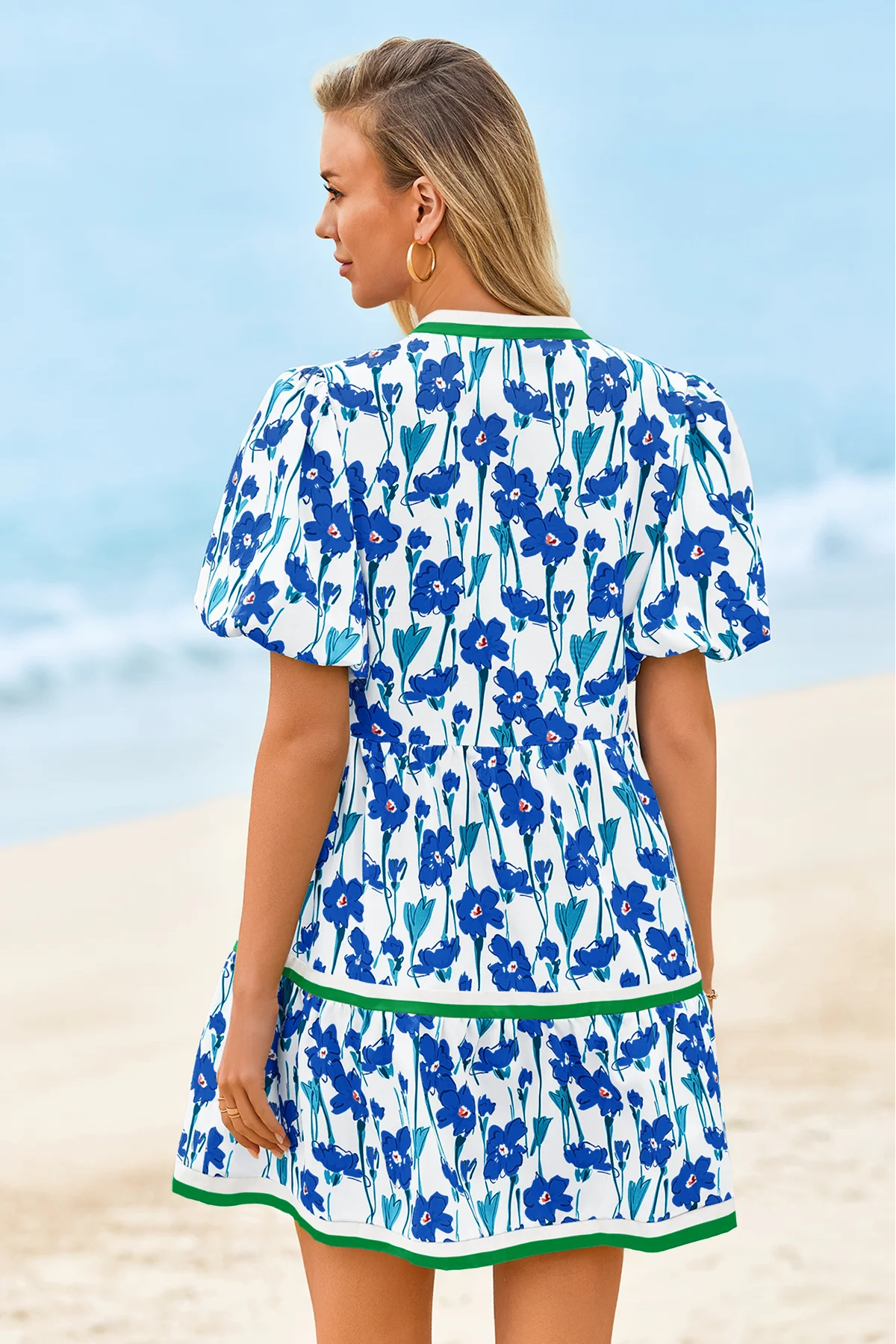 Cicy Bell Women's V-Neck Floral Mini Dress3