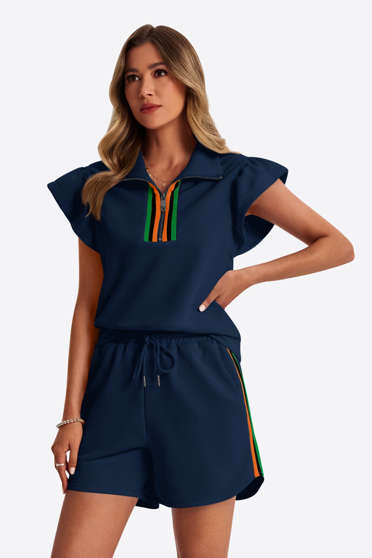 Womens Dark Blue 2 Piece Outfits  | CicyBell