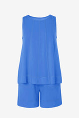 Womens Dark Blue Summer 2 Piece Short Sets | CicyBell