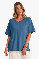 Womens Dark Blue Oversized T Shirts | CicyBell