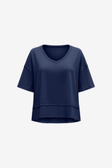 Womens Dark Blue Oversized T-Shirts | CicyBell