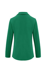Cicy Bell Womens Dark Green Casual Work Blazers