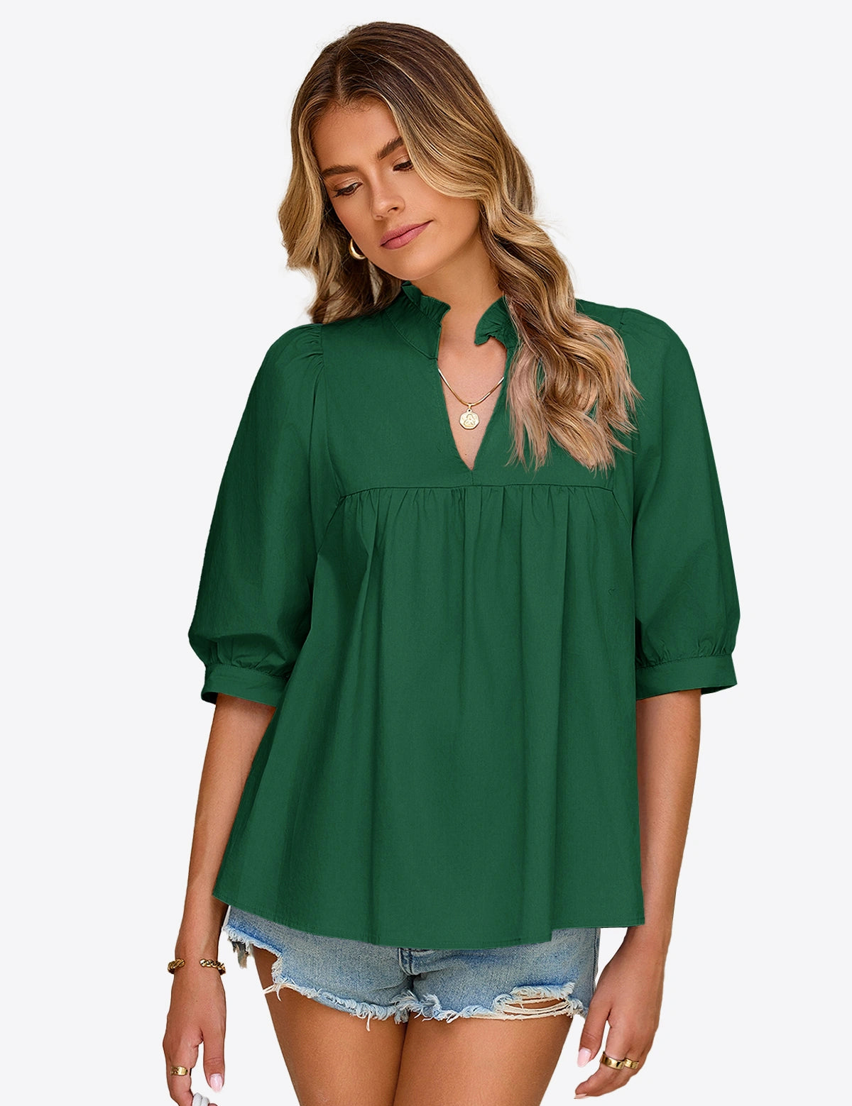 CICYBELL-Women-DarkGreen-Blouses-H4E278-1.webp