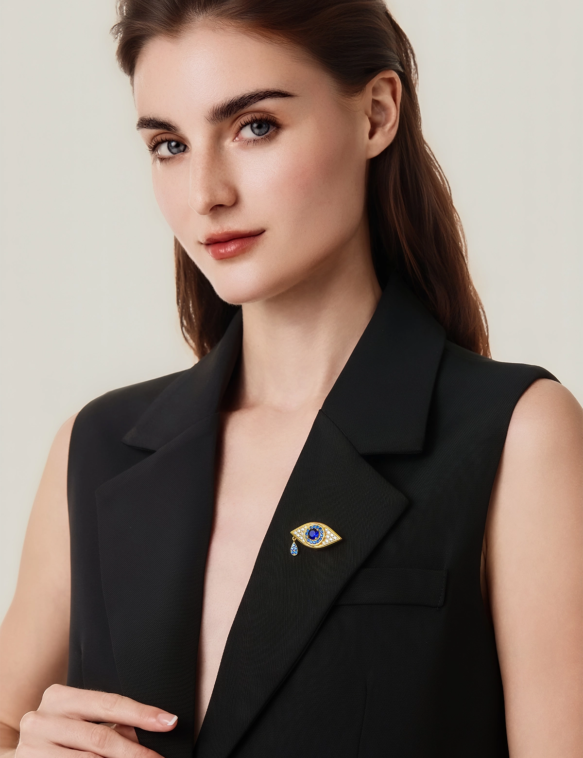 Cicy Bell Evil Eye Brooch Pin3