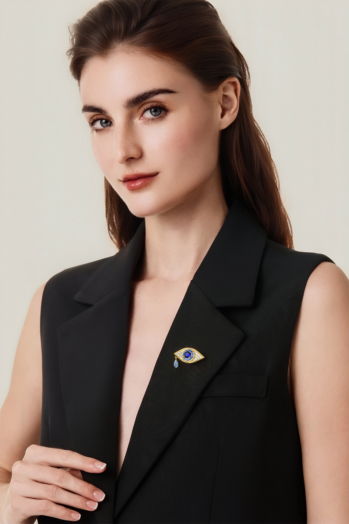 Cicy Bell Evil Eye Brooch Pin3