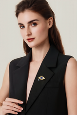 Cicy Bell Evil Eye Brooch Pin3