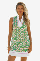 Womens Green Summer Floral Printed Mini Dress  | CicyBell