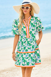 Cicy Bell Women's V-Neck Floral Mini Dress2