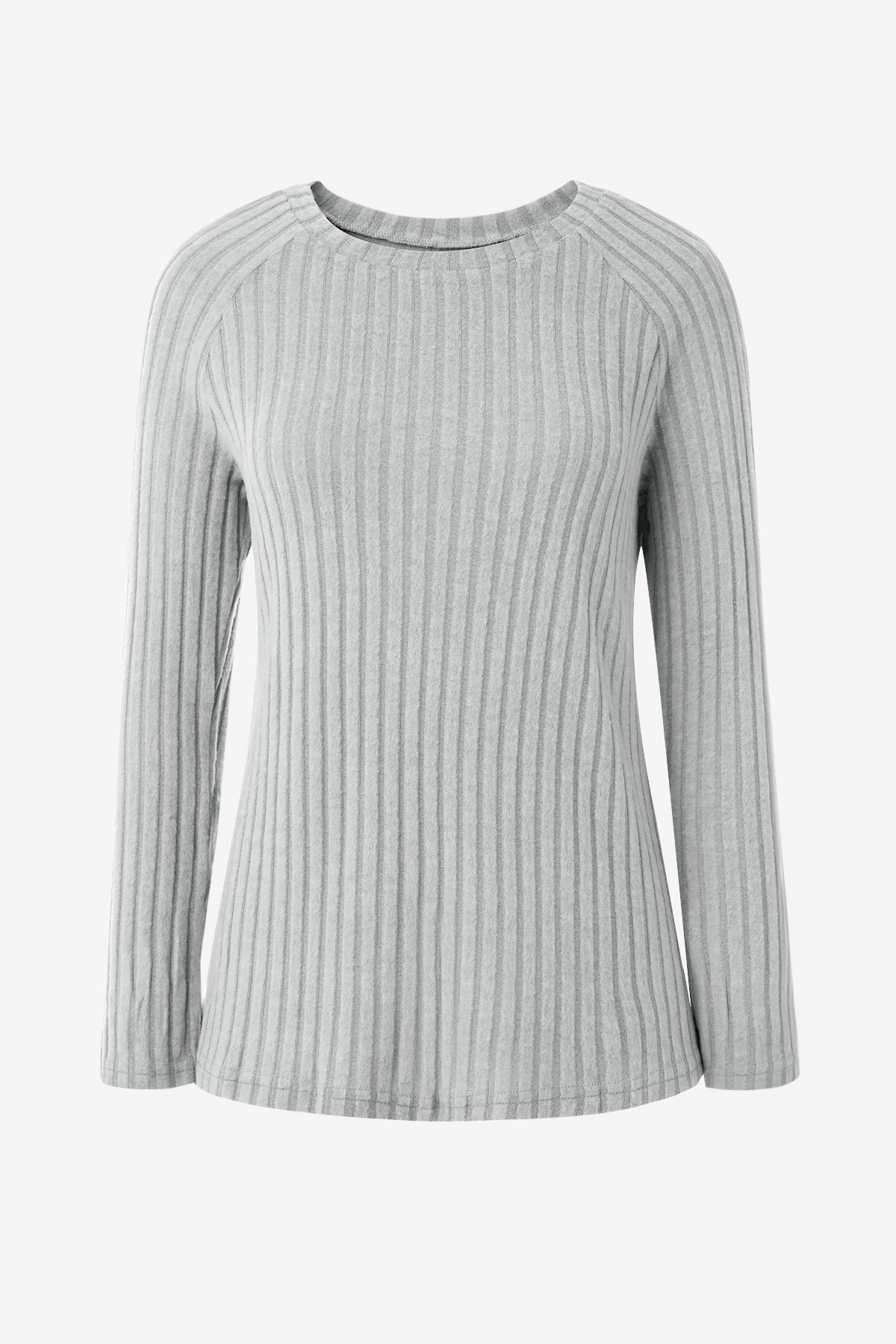Womens Grey Casual Dressy Pullover Sweatshirt | CicyBell