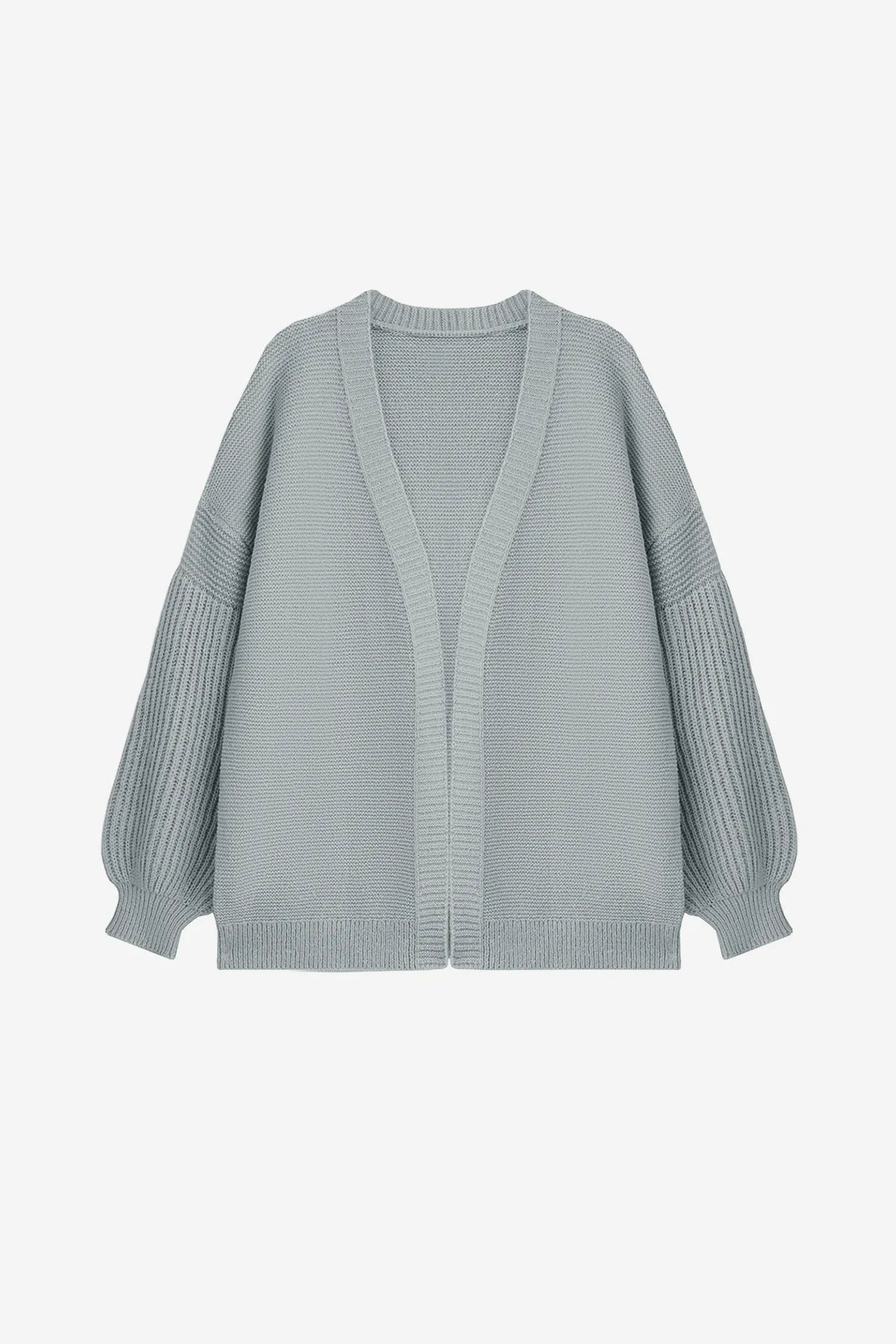 Womens Grey Oversized Cardigan Sweaters | CicyBell