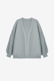 Womens Grey Oversized Cardigan Sweaters | CicyBell