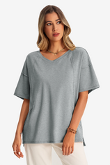 Womens Grey Oversized T Shirts | CicyBell