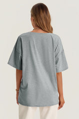 Womens Grey Oversized T Shirts | CicyBell