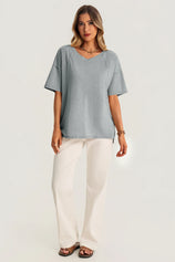 Womens Grey Oversized T Shirts | CicyBell