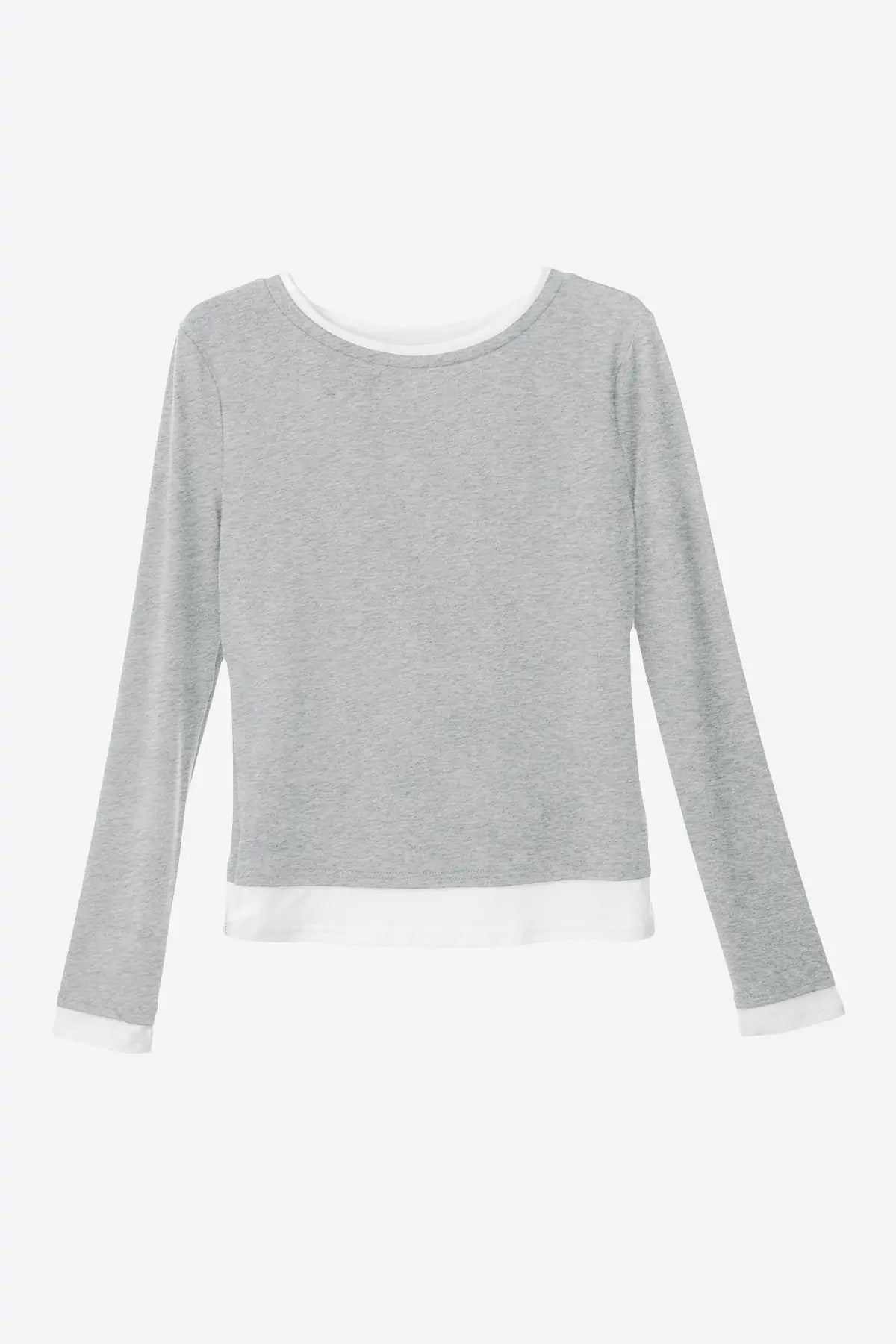 Womens Grey Long Sleeve Tops  | CicyBell
