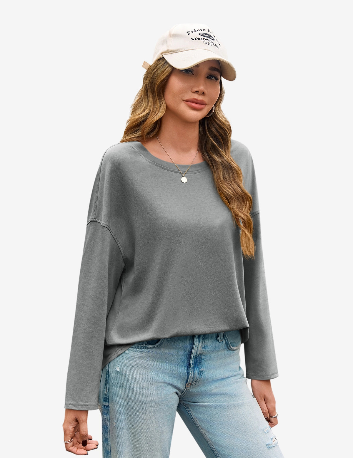 Cicy Bell Women's Oversized Long Sleeve T-Shirt1