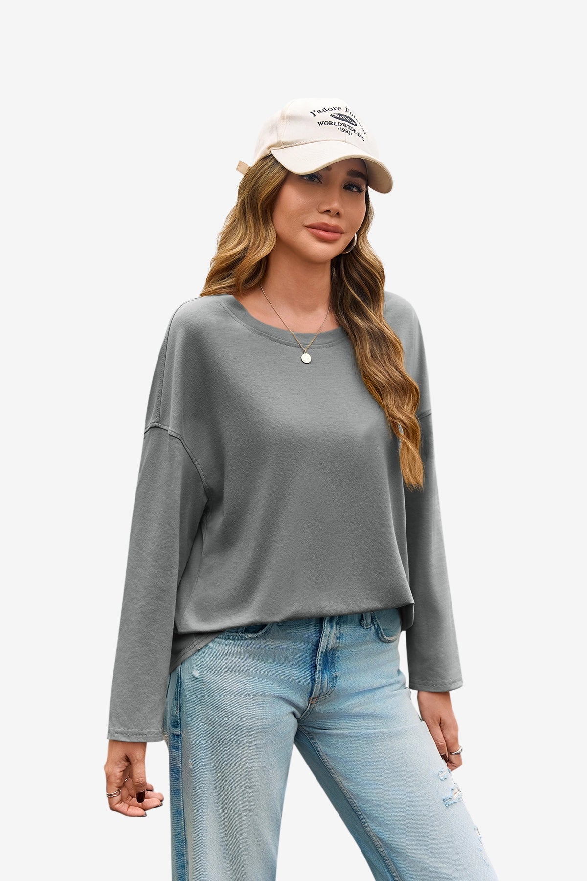 Cicy Bell Women's Oversized Long Sleeve T-Shirt1