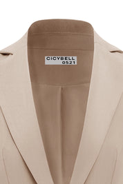 CICY BELL 0521 Womens Khaki Casual Work Blazers