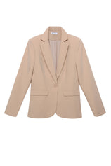 Cicy Bell Womens Khaki Casual Work Blazers