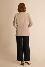 Cicy Bell Womens Khaki Casual Work Blazers