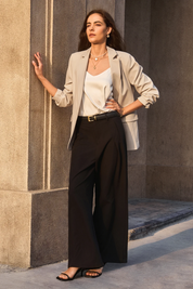 Cicy Bell Womens Khaki Casual Work Blazers