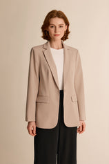 Cicy Bell Womens Khaki Casual Work Blazers