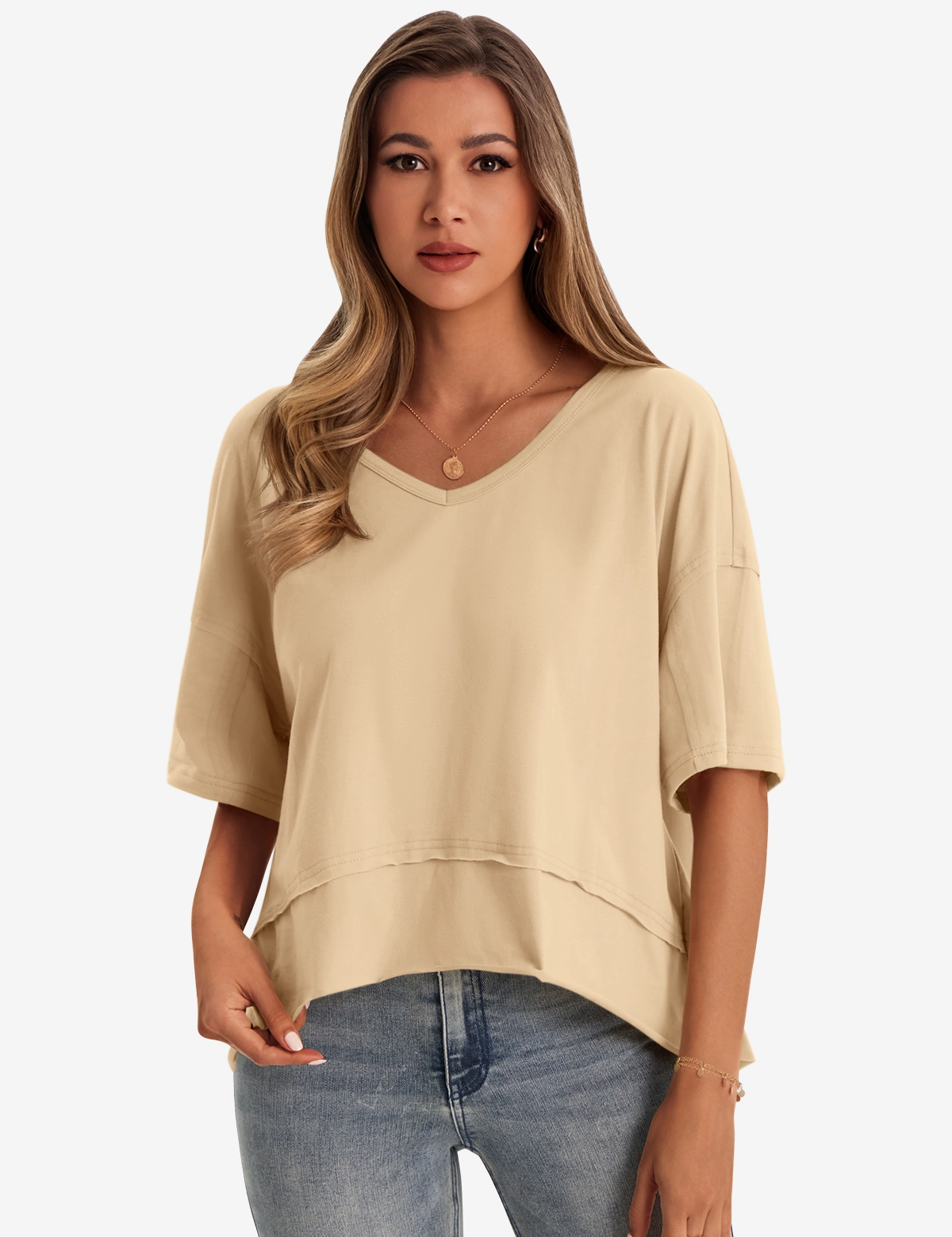 CICYBELL-Women-Khaki-TShirts-NX2610-1.webp