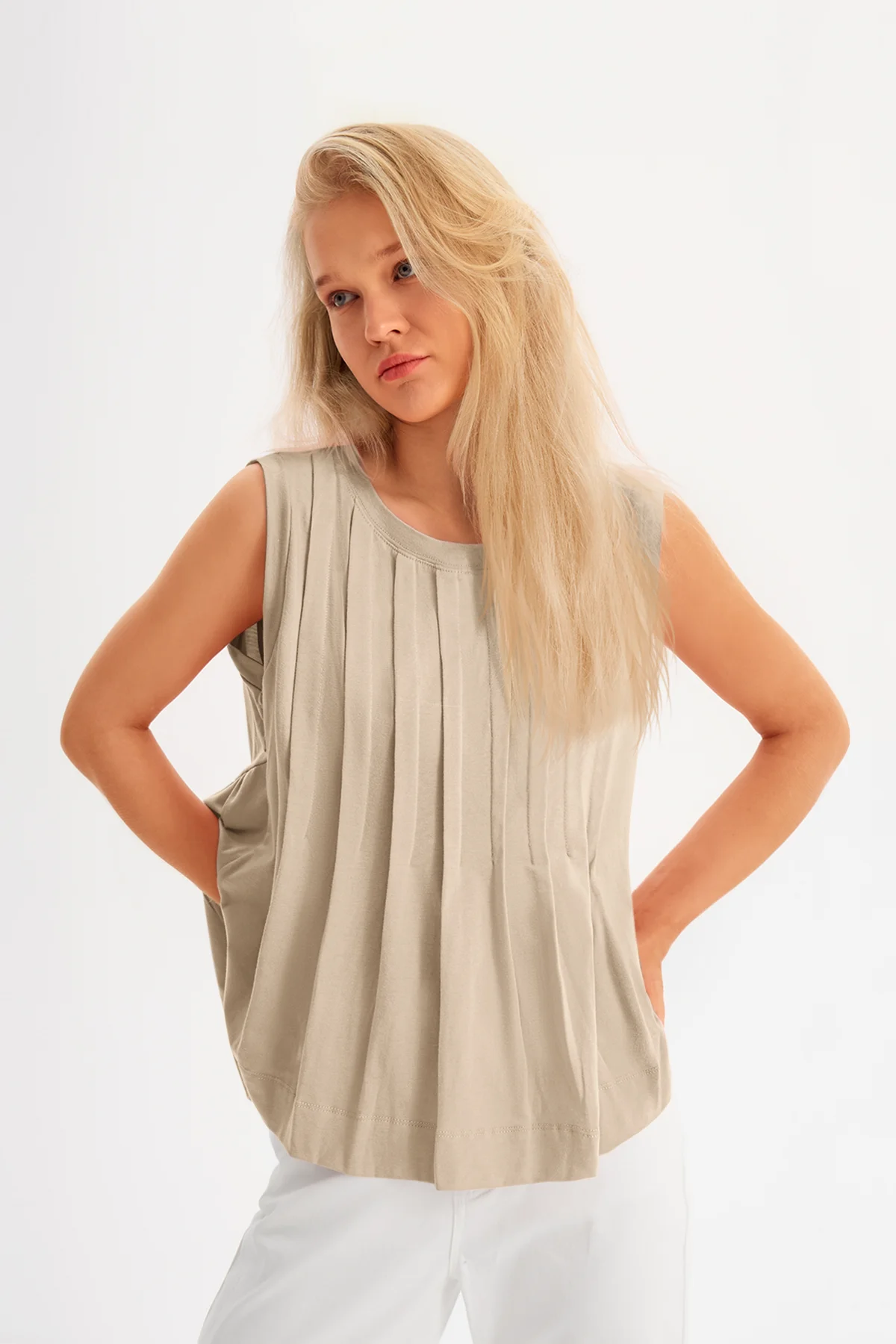 Cicy Bell Women's Peplum Flowy Tank Top2