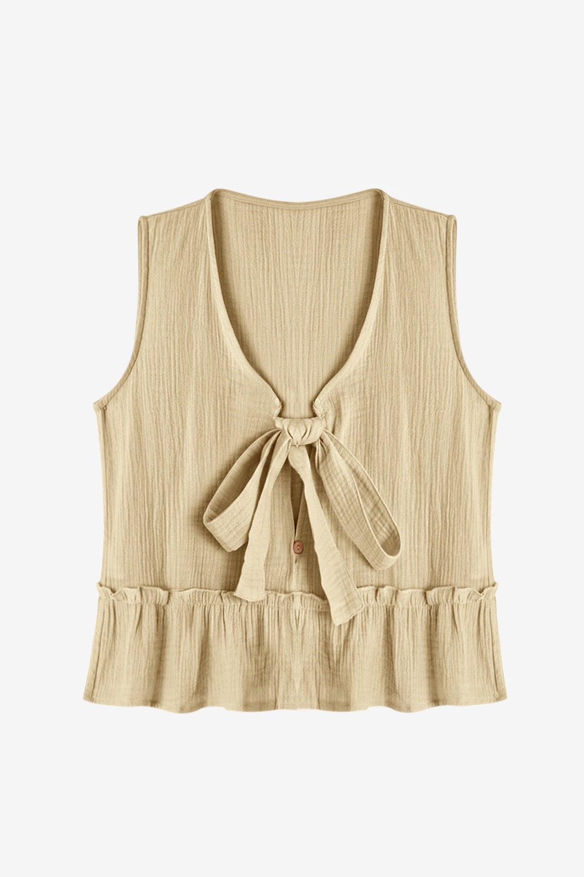 Womens Khaki Babydoll Tank Tops | CicyBell