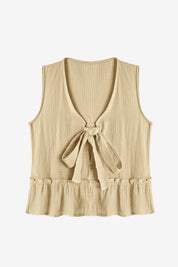 Womens Khaki Babydoll Tank Tops | CicyBell