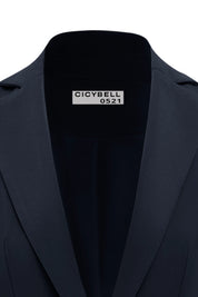 CICY BELL 0521 Womens Navy Casual Work Blazers