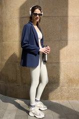 Cicy Bell Womens Navy Casual Work Blazers
