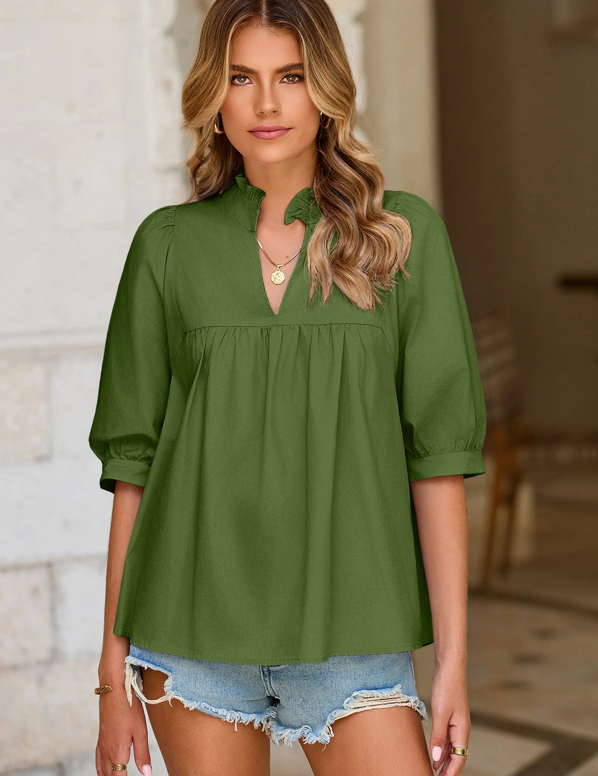 CICYBELL-Women-OliveGreen-Blouses-H4E278-2.webp