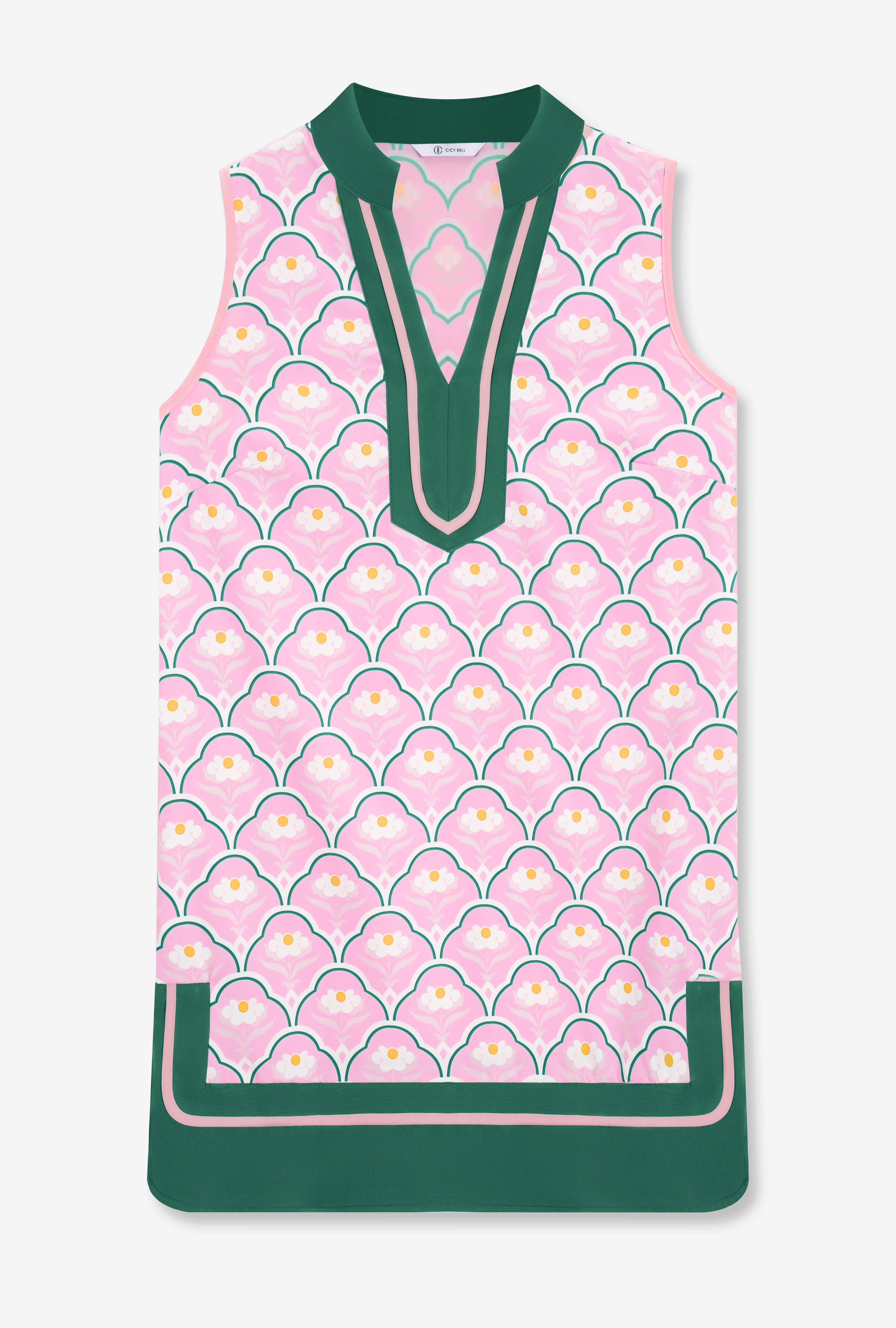 Womens Light Pink Summer Floral Printed Mini Dress  | CicyBell
