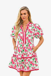 Cicy Bell Women's V-Neck Floral Mini Dress1