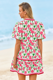 Cicy Bell Women's V-Neck Floral Mini Dress3