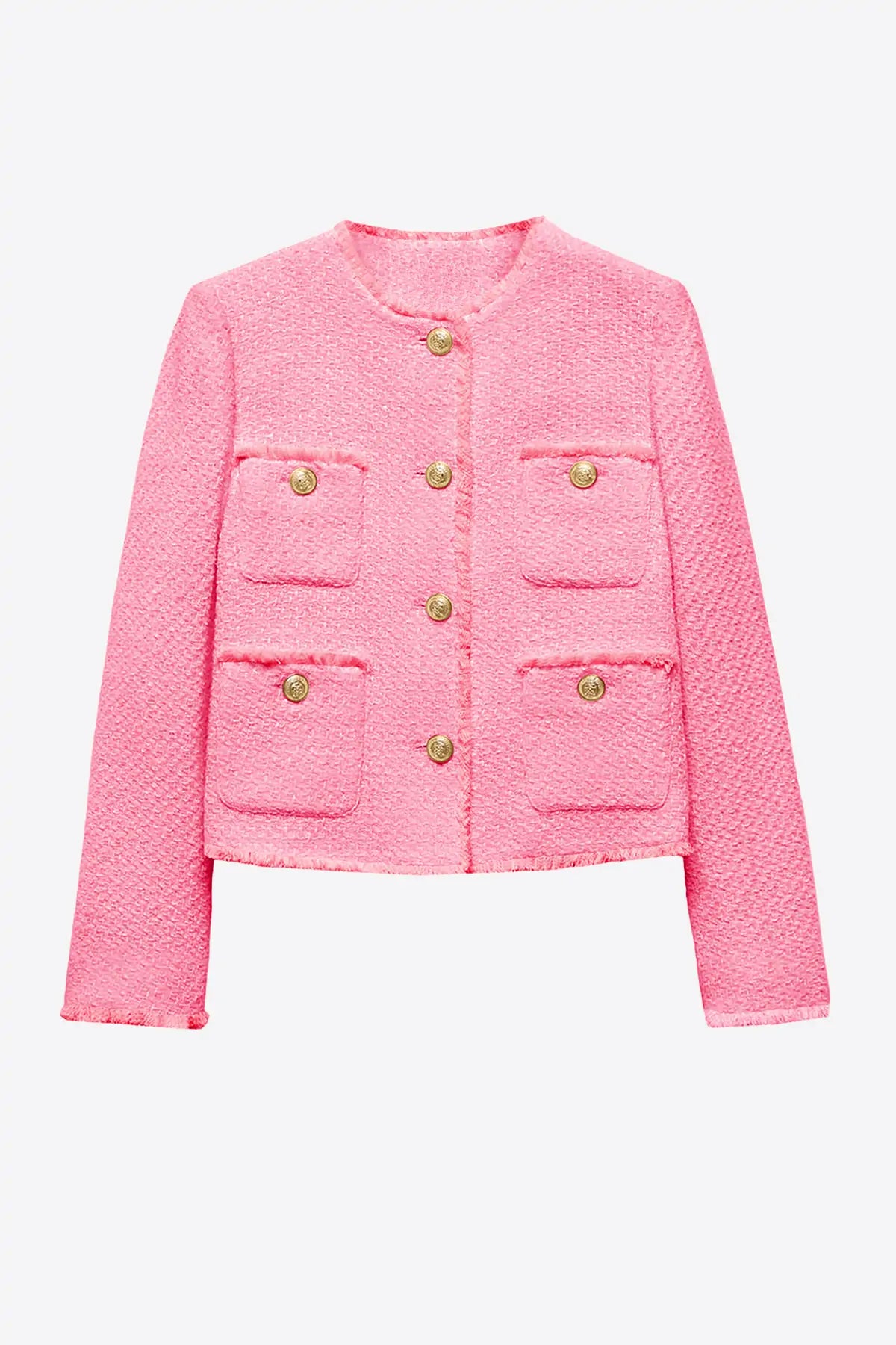 Womens Pink Cropped Jackets | CicyBell