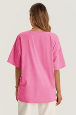 Womens Pink Oversized T Shirts | CicyBell