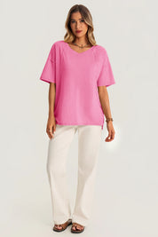 Womens Pink Oversized T Shirts | CicyBell