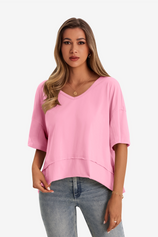 Womens Pink Oversized T-Shirts | CicyBell