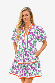 Cicy Bell Women's V-Neck Floral Mini Dress1